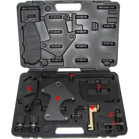 Набор фиксаторов для обслуживания двигателей Renault 1.4, 1.6, 1.8, 2.0 16V (ATA-5306)