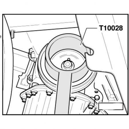 Приспособление для фиксации шкива коленвала VAG T10028 (ATA-0399)