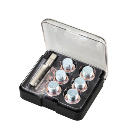Набор для восстановления резьбы отверстия масляного поддона (картера) М14х1,25 (ATA-7600H)