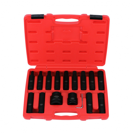 Набор бит для грузового транспорта с переходниками 3/4" и 1" 16 пр. (ATF-5219)