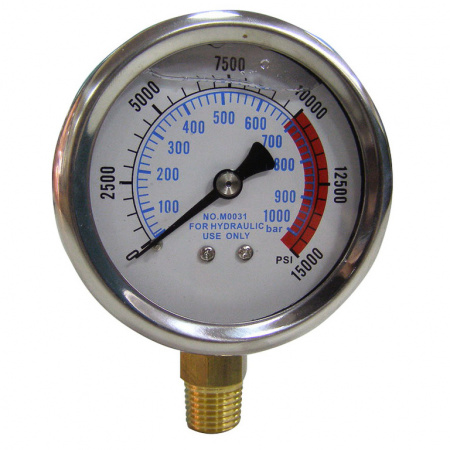 Манометр для гидравлических насосов; 1000 бар; 63 мм; 1/4” (ATS-5600)