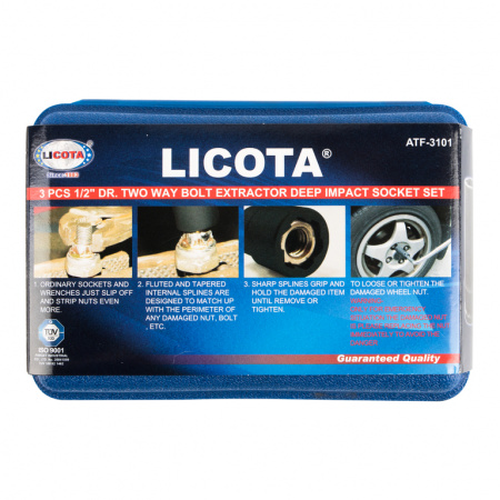 Набор головок для скругленного крепежа (ATF-3101)