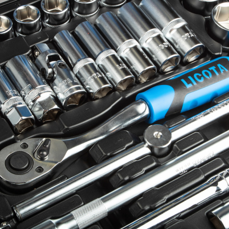 Набор инструментов 1/4" и 1/2" 6 гр. 143 предмета в кейсе (ALK-8009F)