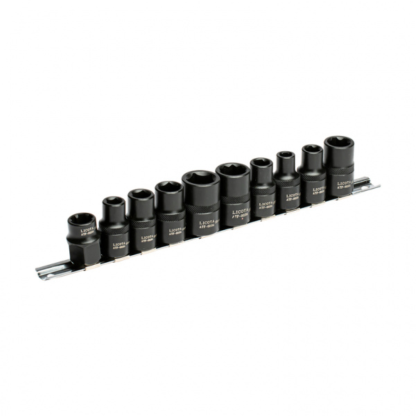 Набор головок спец. профили RIBE, пяти, десяти, трех гранных, 10 пр. (ATF-0019A)