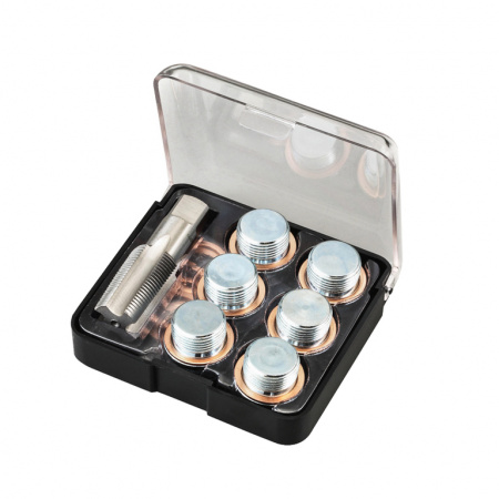 Набор для восстановления резьбы отверстия масляного поддона (картера) М22х1,5 (ATA-7600E)