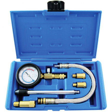 Компрессометр бензиновый c гибкой и жесткой насадкой, M10*1, M12*1, M14*1 (ATP-2206)