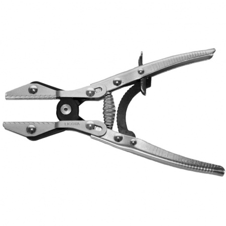 Струбцина для зажима шлангов 10", проф. параллельные губки (ATM-0034B)