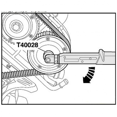Головка специальная для проворачивания распредвала VAG V6 3.0 L T40028 (ATF-5144)