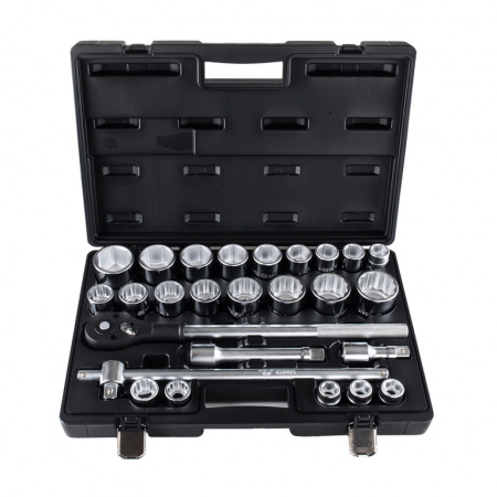 Набор торцевых головок 3/4" дюйм. и метр. 26пр. 3/4"-2", 19-50 мм (ASK-10061)